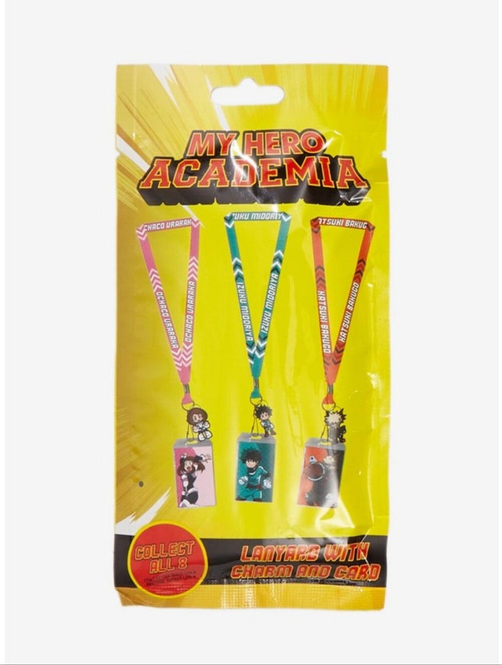 My Hero Academia Lanyard w Charm & Card Blind Bag Box Mystery Anime Manga